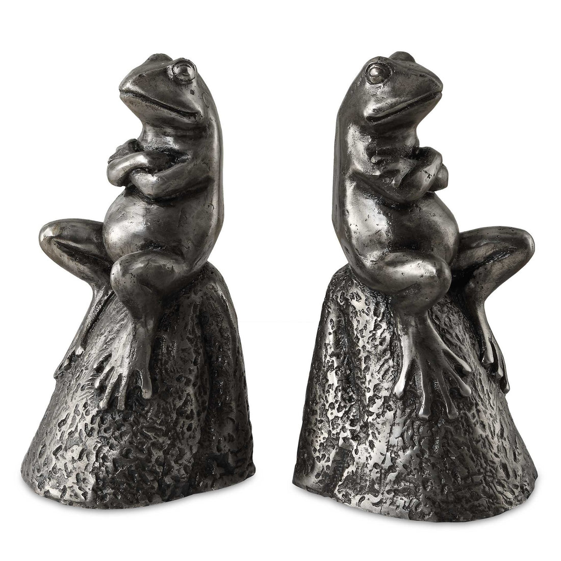 UTTERMOST DAYDREAMING FROGS AGED BOOKENDS - Decorative Accents