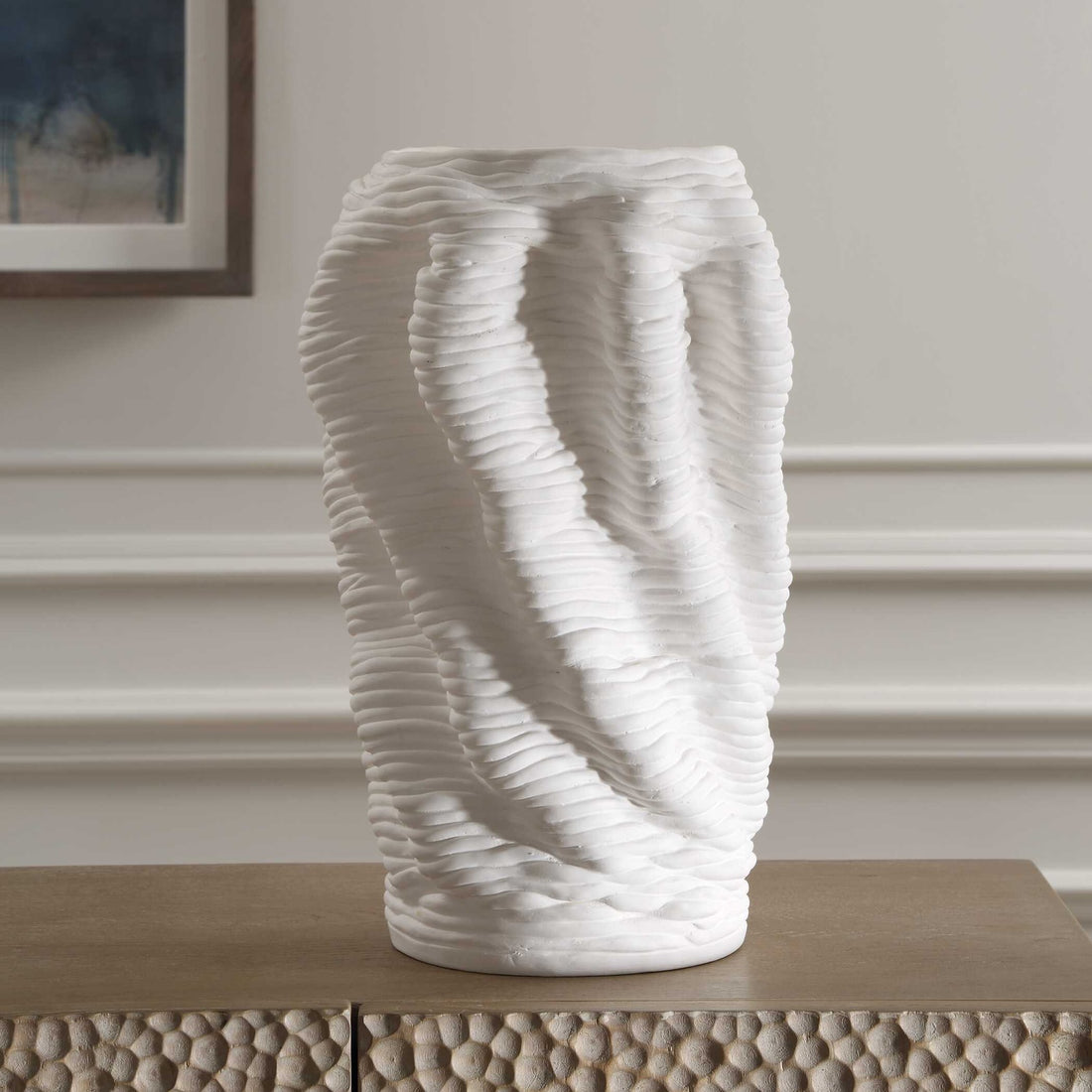 UTTERMOST Stratified Matte Vase - Decorative Accents