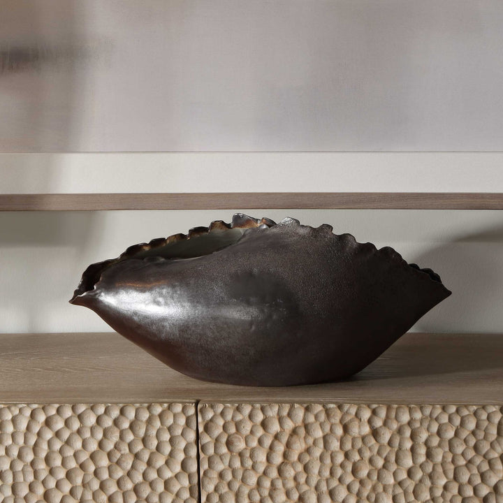 UTTERMOST BLOSSOM METALLIC VASE - Decorative Accents