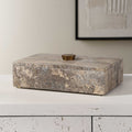 UTTERMOST Griseus Travertine Box - Decorative Accents