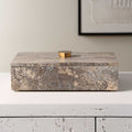 UTTERMOST Griseus Travertine Box - Decorative Accents