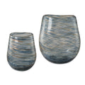 UTTERMOST Aurora Swirl Vases Set Of 2 - Decorative Accents