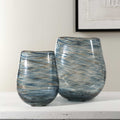 UTTERMOST Aurora Swirl Vases Set Of 2 - Decorative Accents