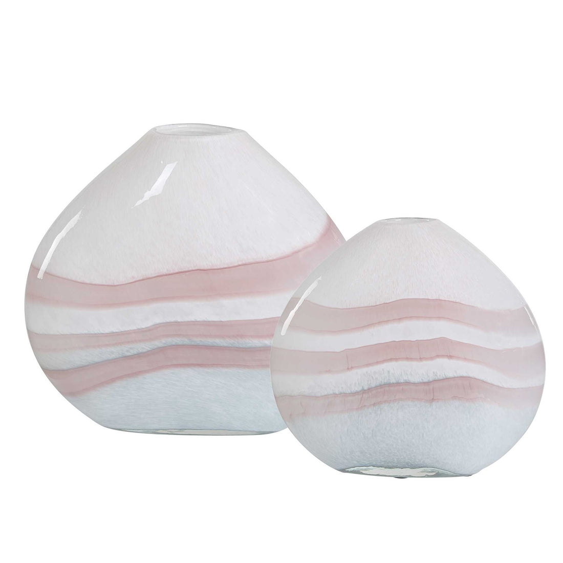 UTTERMOST BLUSH SWIRL VASES - Decorative Accents
