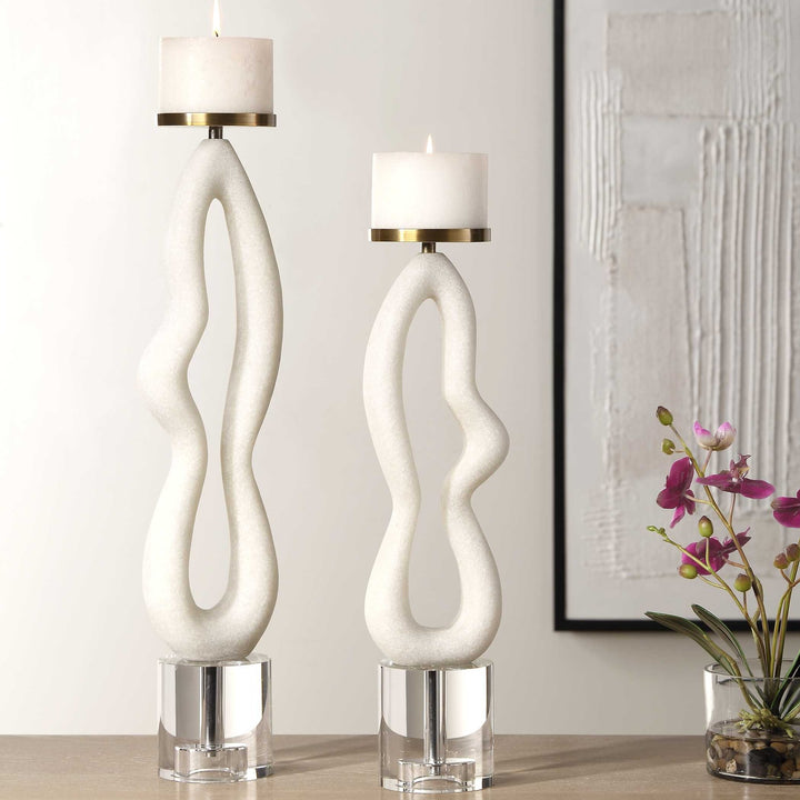 UTTERMOST Feamelo Candleholders Set Of 2 - Decorative Accents