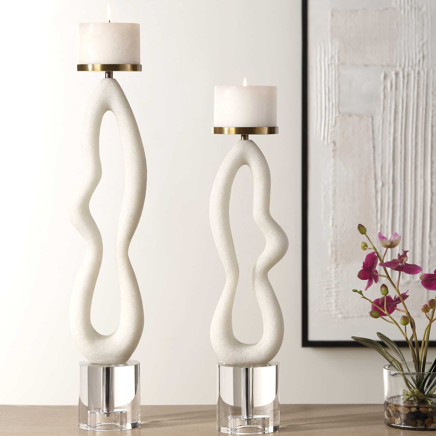 UTTERMOST Feamelo Candleholders Set Of 2 - Decorative Accents