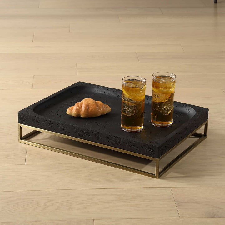 UTTERMOST Shadowstone Cast Tray - Decorative Accents