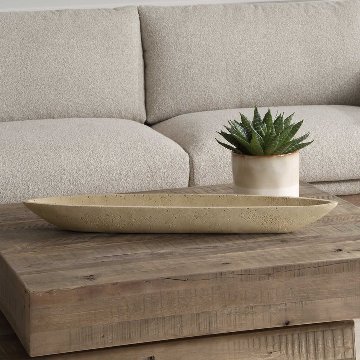 UTTERMOST Vessel Cast Canoe Bowl - Decorative Accents