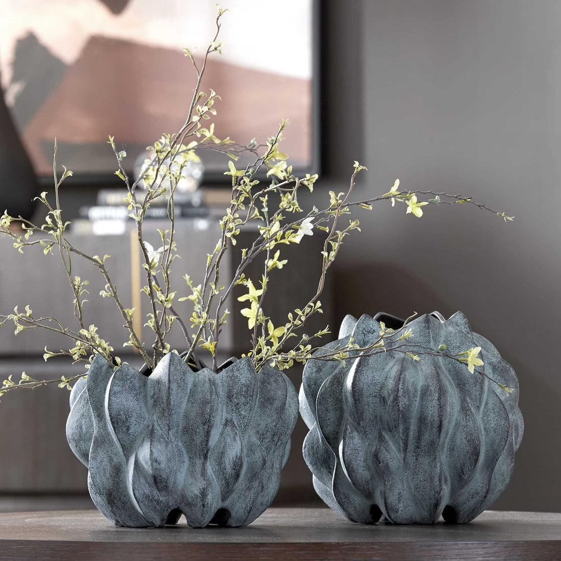 UTTERMOST Verdant Vases Set Of 2 - Decorative Accents