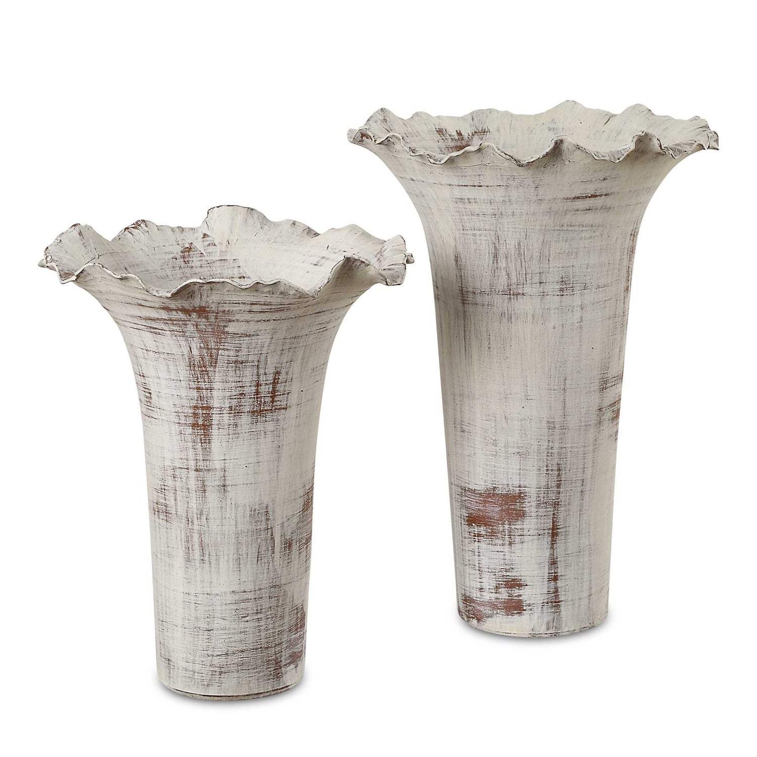 UTTERMOST RUFFLED PETAL VASES - Decorative Accents