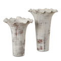 UTTERMOST Ruffled Petal Vases Set Of 2 - Decorative Accents