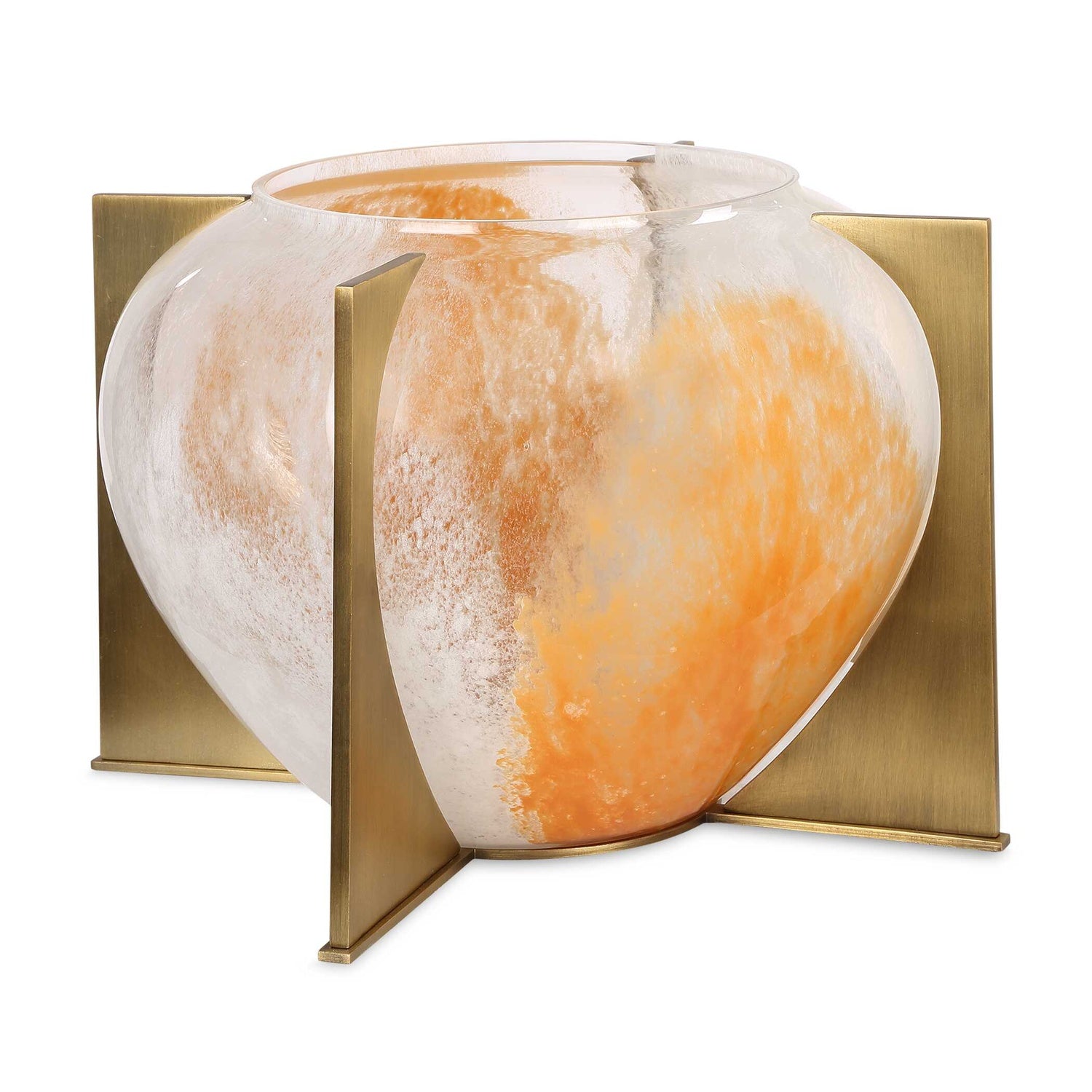 UTTERMOST AMBER SWIRL VASE - Decorative Accents