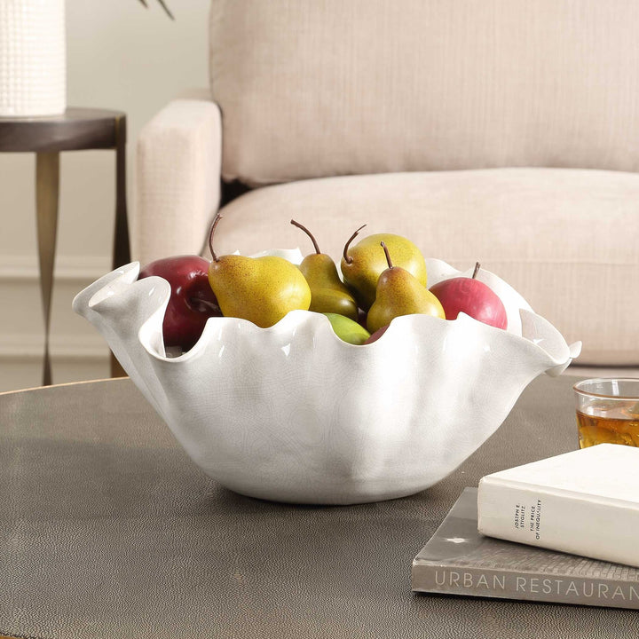 UTTERMOST Ruffle Bloom Bowl - Decorative Accents