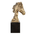 UTTERMOST CHISELED HORSE BUST SCULPTURE - Decorative Accents
