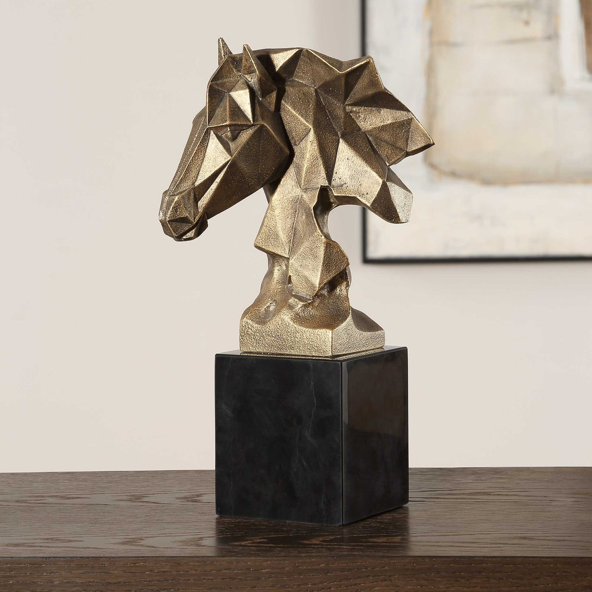 UTTERMOST Chiseled Horse Bust Sculpture - Decorative Accents
