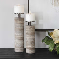 UTTERMOST Shadowstone Candleholders Set Of 2 - Decorative Accents