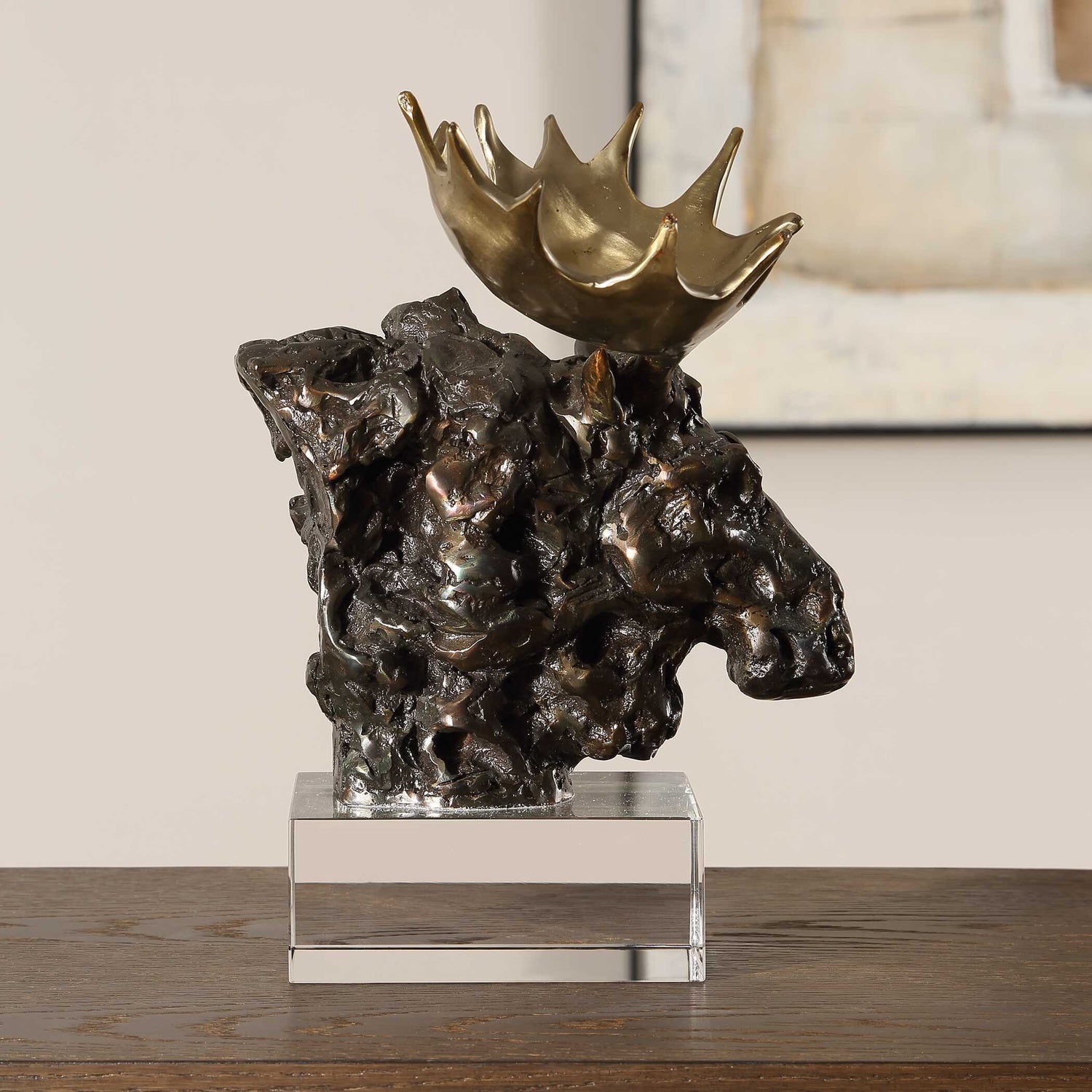 UTTERMOST MOOSE BUST SCULPTURE - Decorative Accents