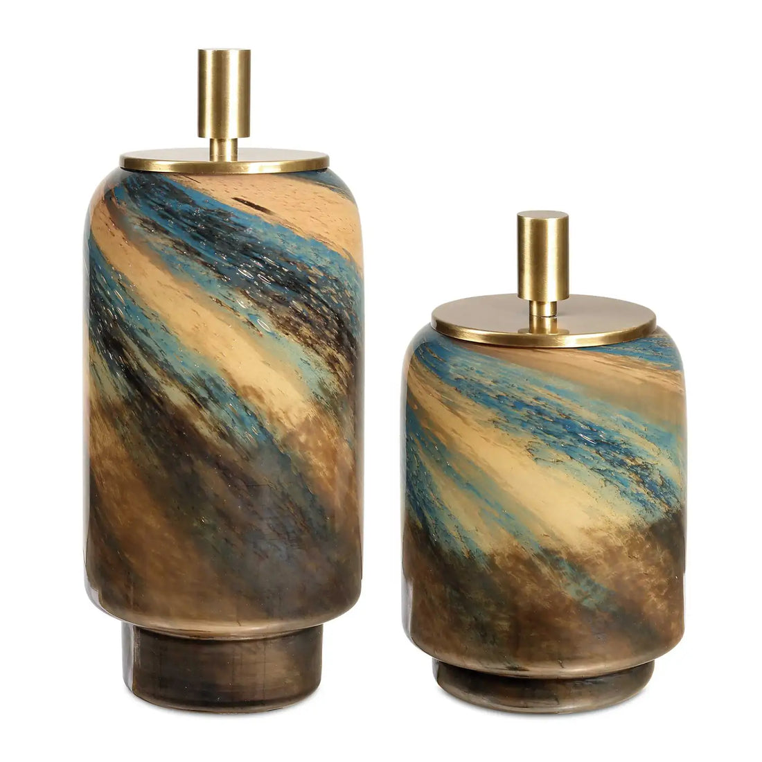 UTTERMOST Celestial Tide Containers Set Of 2 - Decorative Accents