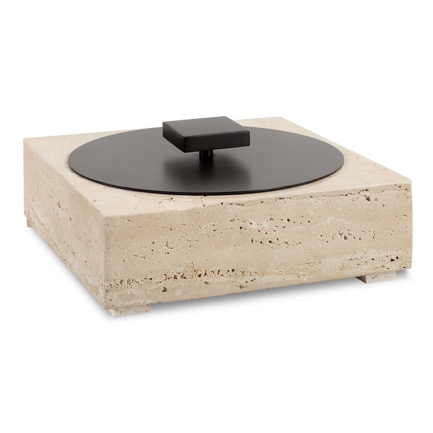 UTTERMOST Luxe Travertine Box - Decorative Accents