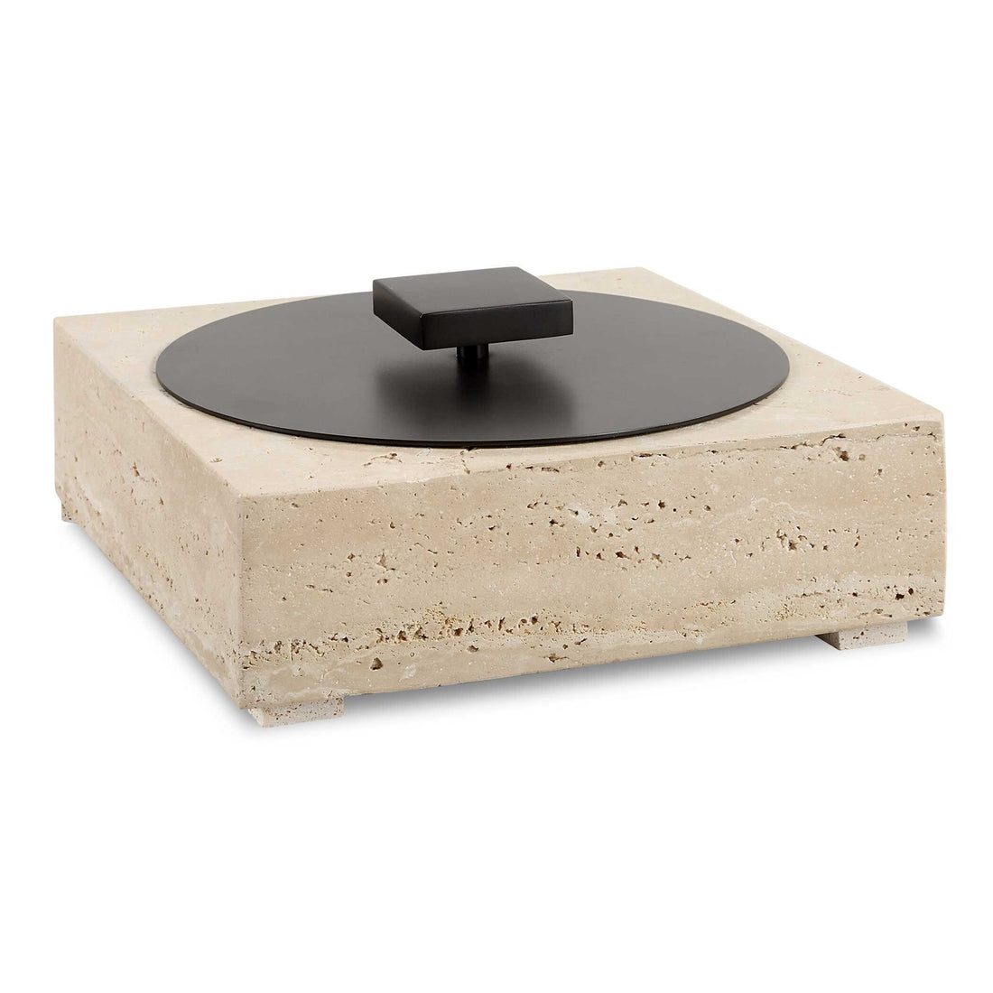 UTTERMOST Luxe Travertine Box - Decorative Accents