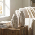 UTTERMOST Ridge Vases Set Of 2 - Decorative Accents