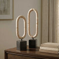 UTTERMOST Oval Sculptures Fusion Set Of 2 - Decorative Accents