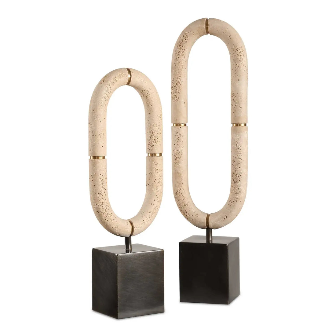 UTTERMOST Oval Sculptures Fusion Set Of 2 - Decorative Accents