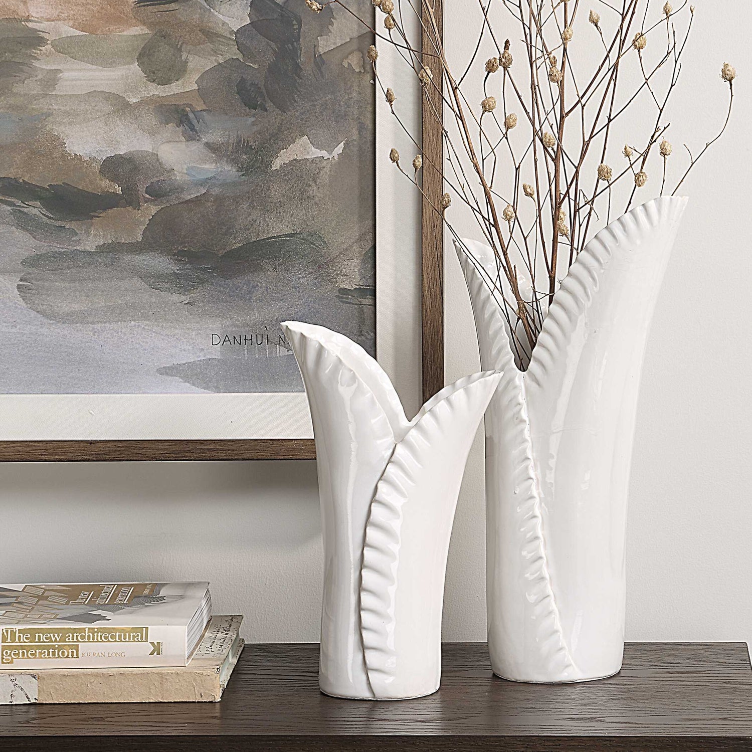 UTTERMOST LEAFSCAPE VASES - Decorative Accents