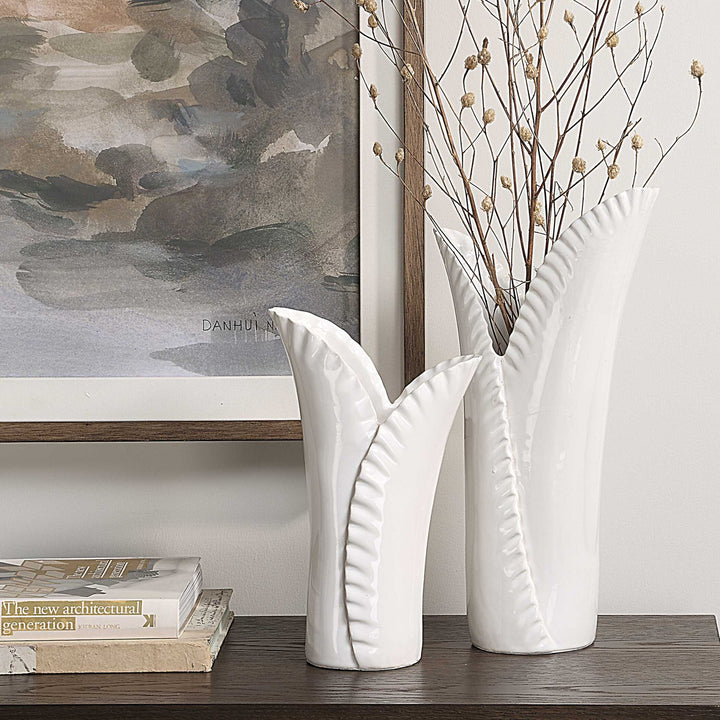 UTTERMOST LEAFSCAPE VASES - Decorative Accents