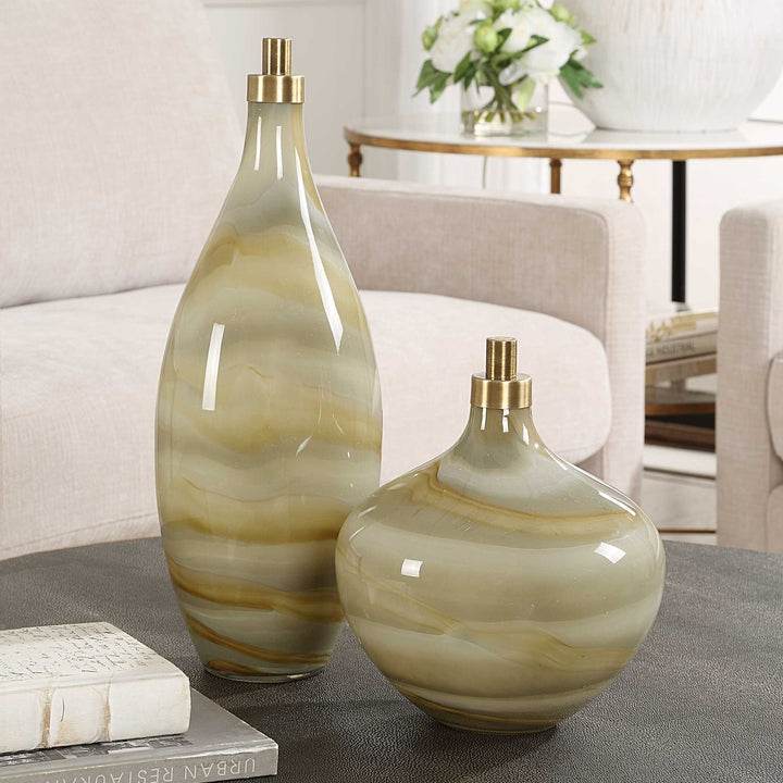 UTTERMOST CASCADE BOTTLES - Decorative Accents