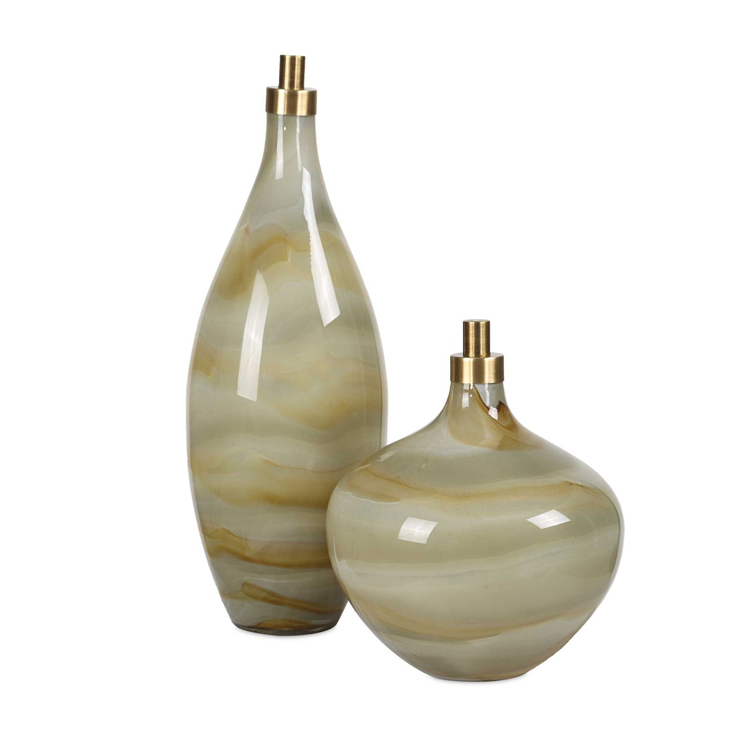 UTTERMOST CASCADE BOTTLES - Decorative Accents