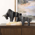 UTTERMOST REGAL BULL SCULPTURES - Decorative Accents