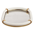 UTTERMOST Cyprus Leather Oval Tray - Decorative Accents
