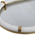 UTTERMOST Cyprus Leather Oval Tray - Decorative Accents
