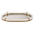 UTTERMOST Cyprus Leather Oval Tray - Decorative Accents