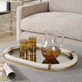 UTTERMOST CYPRUS LEATHER OVAL TRAY - Decorative Accents