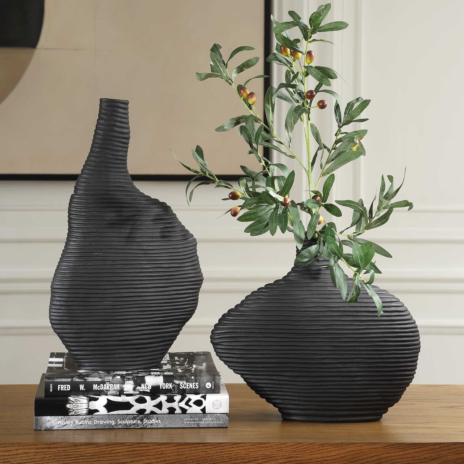 UTTERMOST DUOSTACKED VASES - Decorative Accents