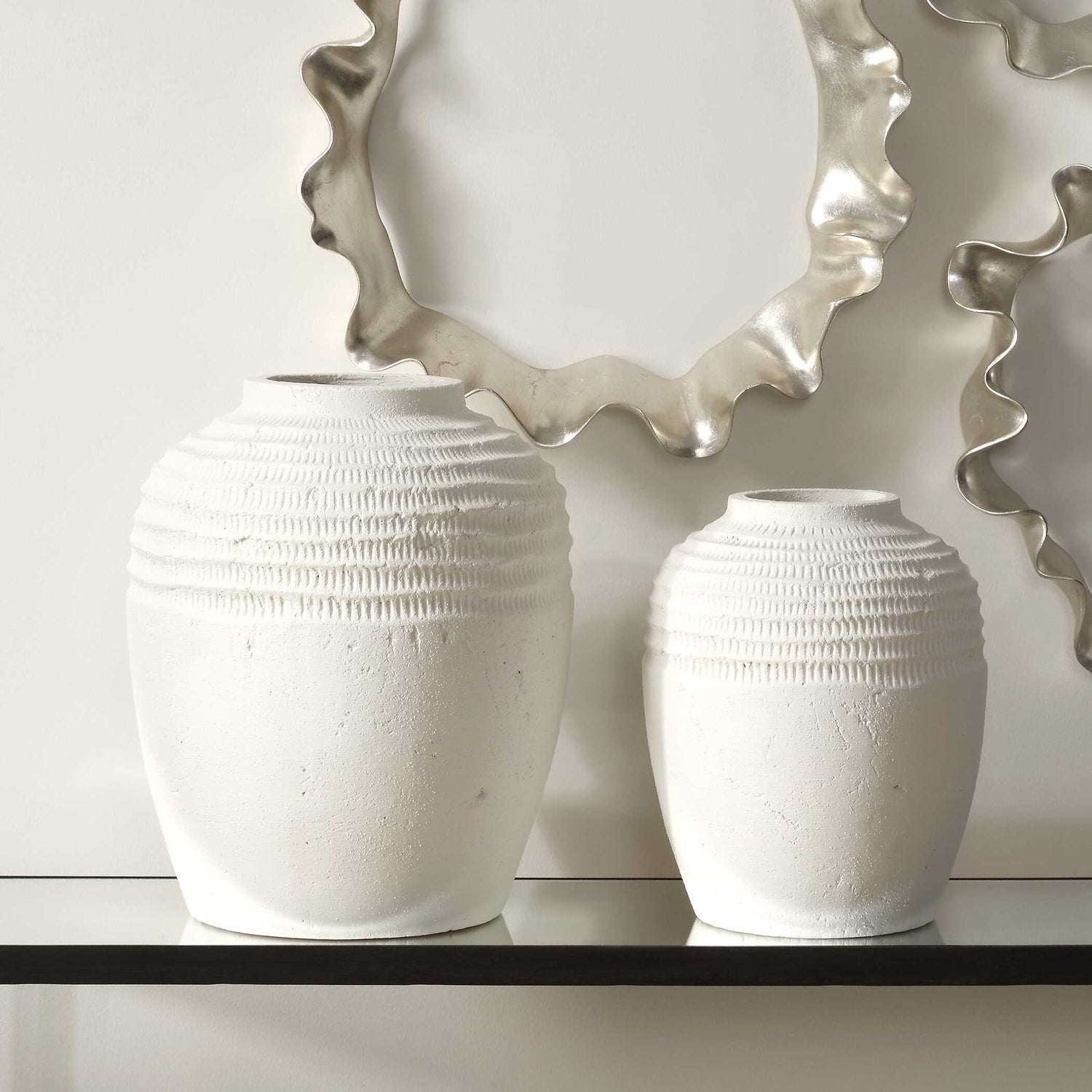 UTTERMOST Luna Ridge Vases Set Of 2 - Decorative Accents