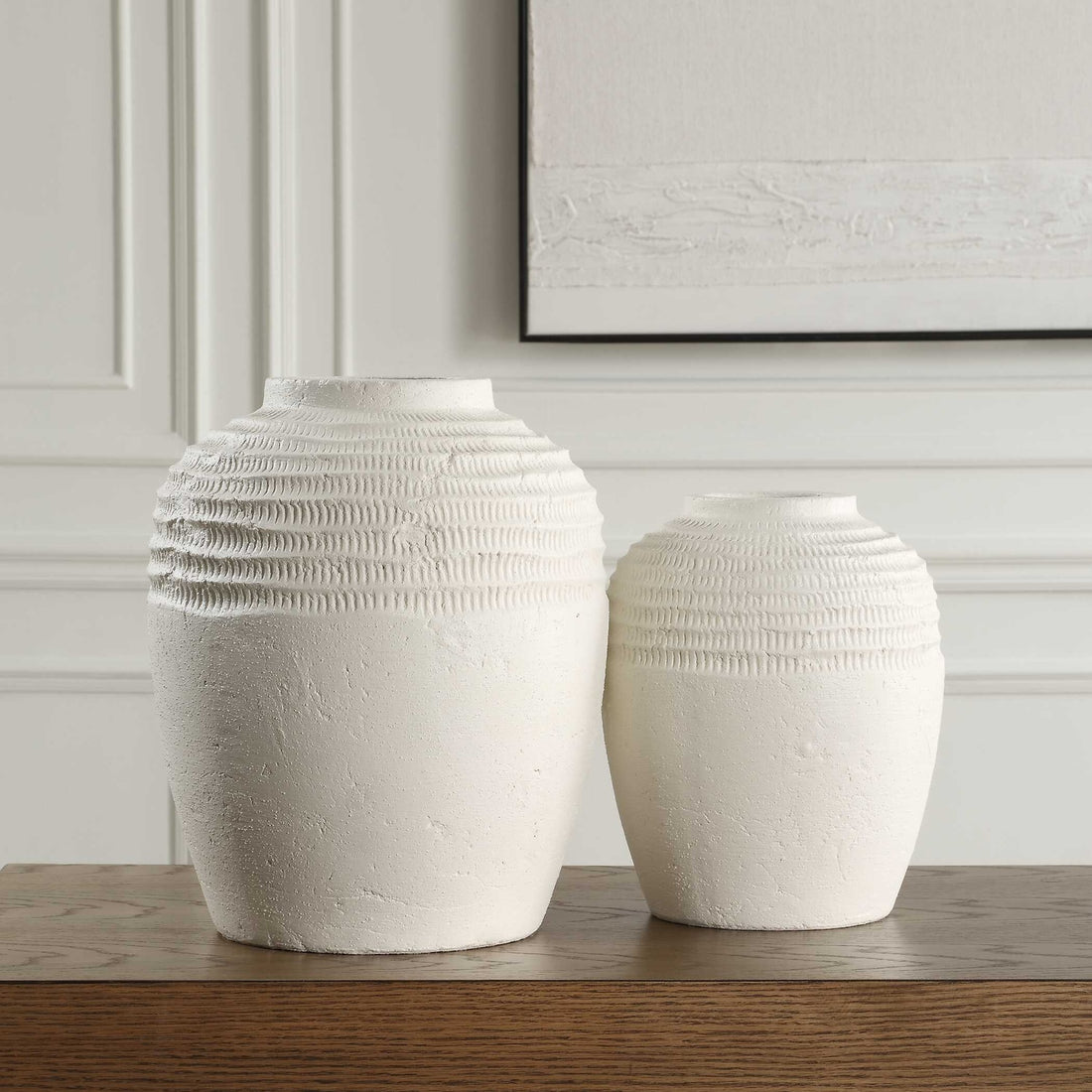 UTTERMOST Luna Ridge Vases Set Of 2 - Decorative Accents