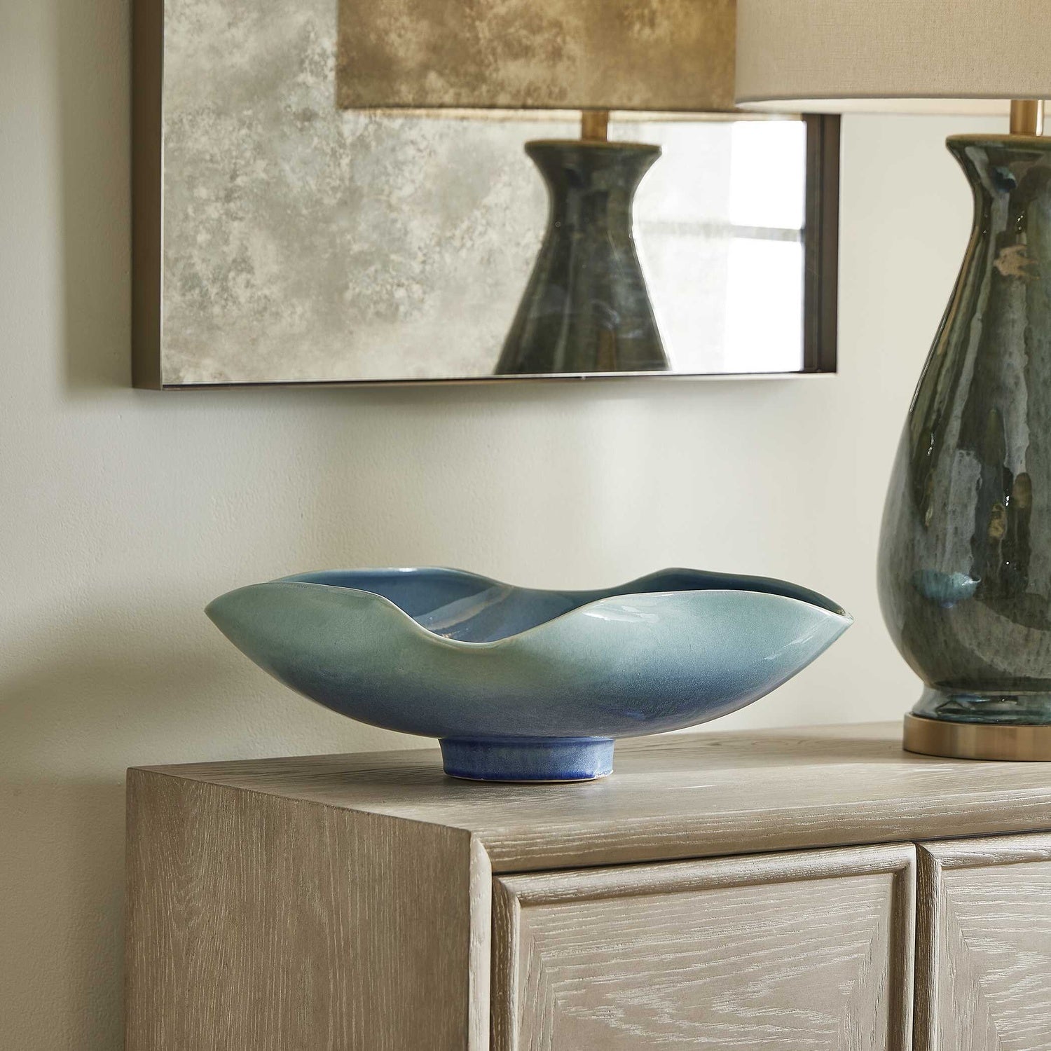 UTTERMOST LAGOON OUTDOOR BOWL - Decorative Accents