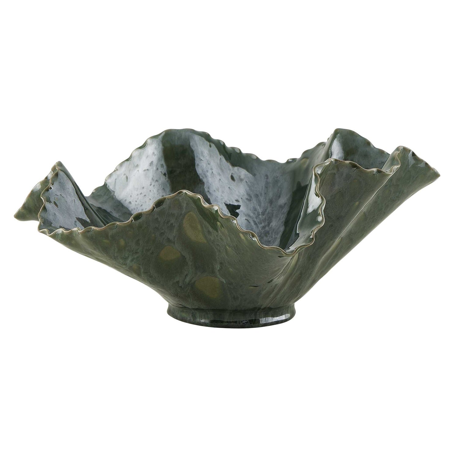 UTTERMOST Verdant Bloom Emerald Outdoor Bowl - Decorative Accents