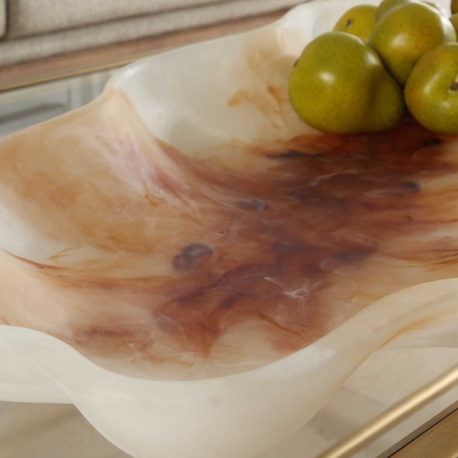 UTTERMOST ORGANIC ELEGANCE WAVY OVAL BOWL - Decorative Accents