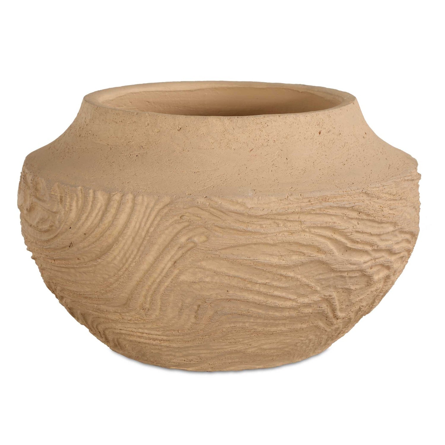 UTTERMOST SANDSTONE FLOW TERRACOTTA VASE - Decorative Accents
