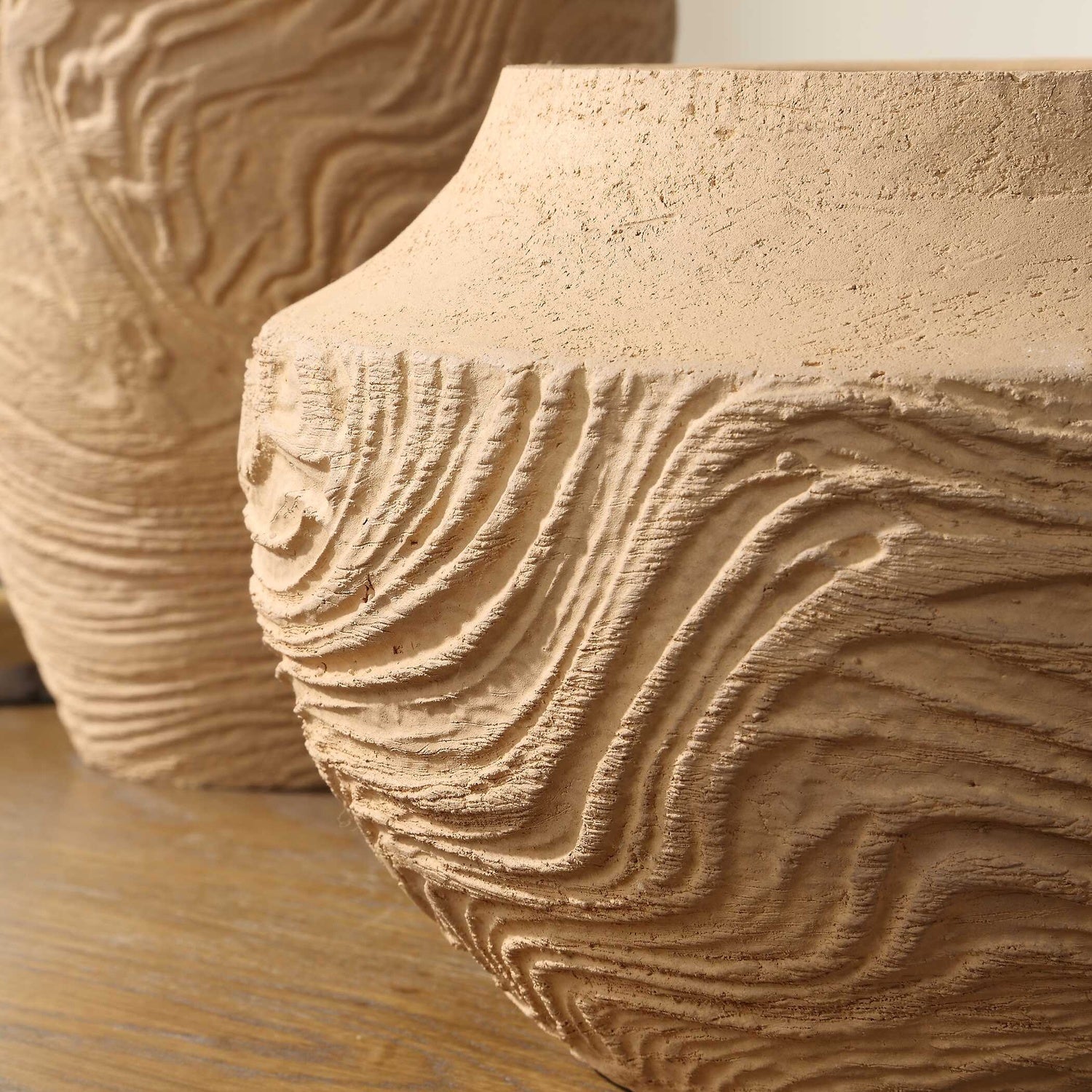 UTTERMOST Sandstone Flow Terracotta Vase - Decorative Accents