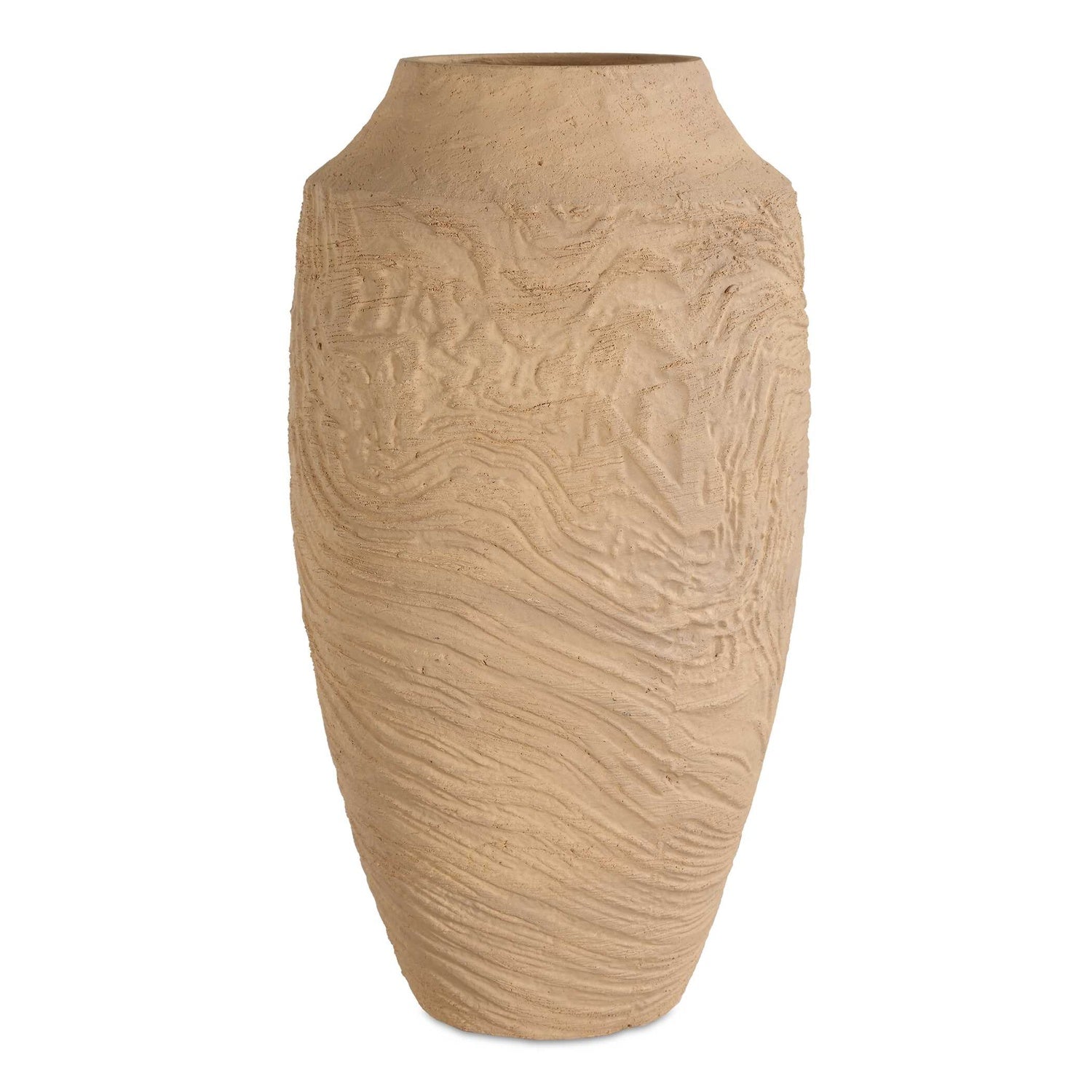 UTTERMOST SANDSTONE FLOW TERRACOTTA VASE - Decorative Accents