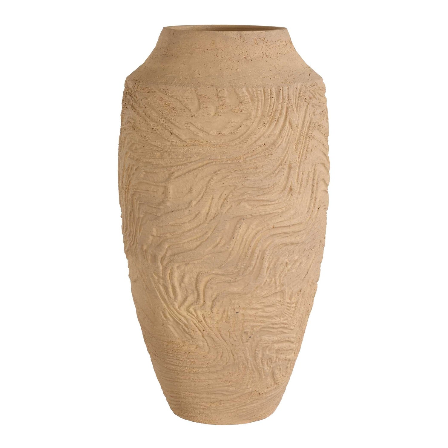 UTTERMOST SANDSTONE FLOW TERRACOTTA VASE - Decorative Accents