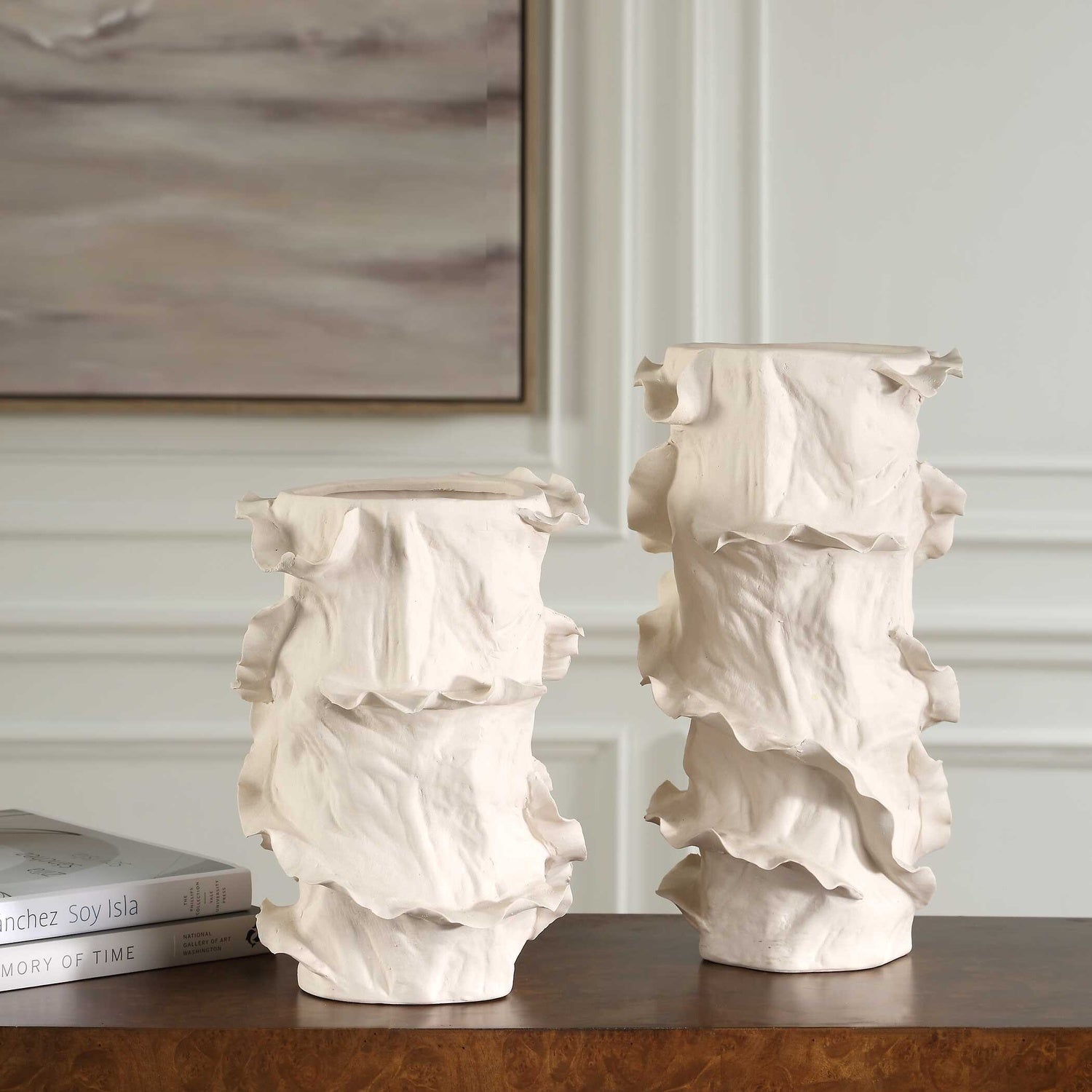 UTTERMOST RIPPLE CREST VASES - Decorative Accents