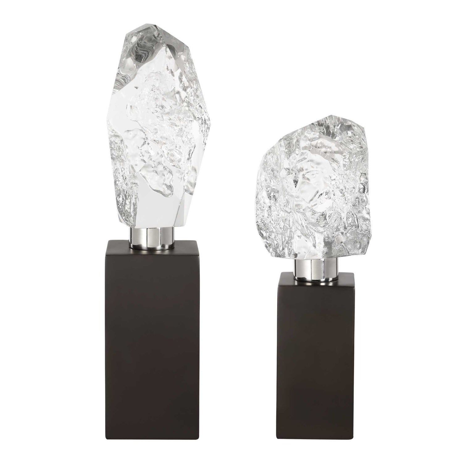 UTTERMOST Crystal Peak Sculptures Set Of 2 - Decorative Accents