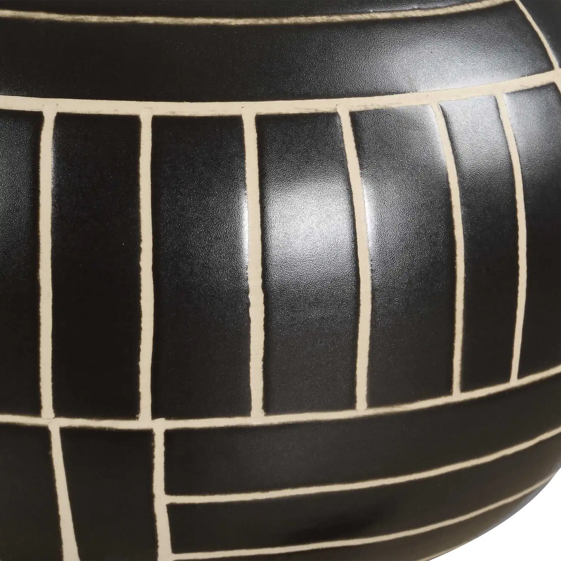 UTTERMOST Graphite Stride Geometric Vases Set Of 2 - Decorative Accents