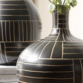 UTTERMOST GRAPHITE STRIDE GEOMETRIC VASES - Decorative Accents